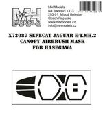 SEPECAT Jaguar E/T.Mk.2 canopy airbrush mask for Hasegawa - Image 1