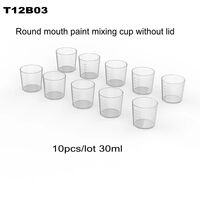 Round Mouth Paint Mixing Cups without Cover - 10 pcs (10 x 30ml) - Image 1