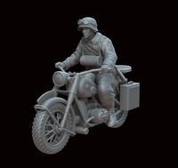 BMW R75 With German Soldier - Image 1
