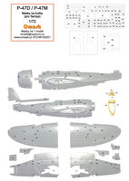 Republic P-47 D / M - Mask for Panels (for Tamiya kits) - Image 1