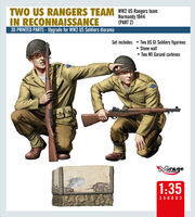 Two US Rangers Team In Reconnaissance - WW2 US Rangers Team Normandy 1944 (Part 2) - Image 1