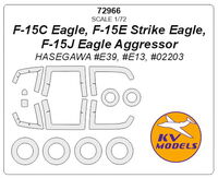 F-15C Eagle, F-15E Strike Eagle, F-15J Eagle Aggressor (Hasegawa) + wheels masks - Image 1