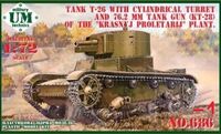 Tank T-26 w/Cylindrical Turret and 76.2mm Tank Gun (KT-28) of The `Krasnyj Proletarij` Plant (plastic tracks) - Image 1