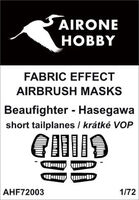 Bristol Beaufighter - fabric effect airbrush masks - short-span tailplanes (for Hasegawa / Hobby 2000 kits) - Image 1