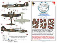 Avro Anson Mk.I - Pattern B Scheme 2 camouflage pattern paint masks (for Airfix and Special Hobby kits) - Image 1