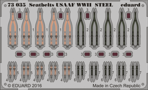 Seatbelts USAAF WWII STEEL - Image 1