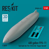 480 Gallon FPU-11 Fuel Tank For F/A-18 (E, F, G) Super Hornet (1pc) (3D Printed) - Image 1