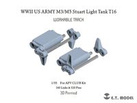 US WWII Light Tank M3/M5 Stuart - T16 Workable Track (for AFV Club Kit) - Image 1