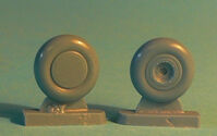 Curtiss P-40 E/K/L/M/N - Wheels Set (for Academy, Airfix, AML, Hasegawa, Heller, Hobby Boss, Smer, Special Hobby and Trumpeter kits) - Image 1