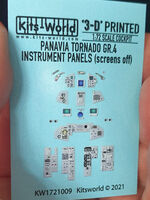 Panavia Tornado GR.4 (screens off) 3D Full colour Instrument Panels (for Italeri, Monogram and Revell kits) - Image 1