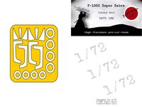 F-100C Super Sabre Canopy Mask (For Italeri/Esci) - Image 1