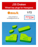 J35 Draken Wheel Bay Plugs (For Hasegawa)