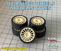 OZ-RACING 15/4 wheels + Michelin Tyres for HASEGAWA - Image 1