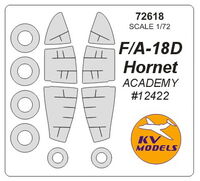 F/A-18D Hornet (Academy) + wheels masks - Image 1