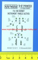 F/A-18 D Hornet (screens on) 3D Full colour Instrument Panels (for Academy, Airfix, Hasegawa, Hobby Boss, Italeri and Kinetic Model kits) - Image 1