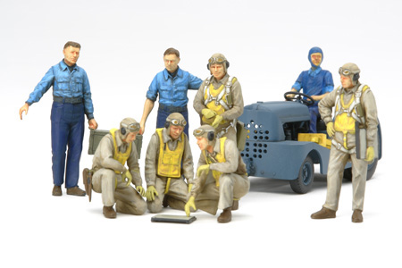US Navy Pilots w/Moto Tug - Image 1