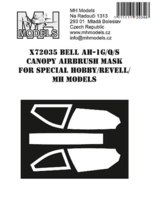 Bell AH-1G/Q/S Cobra Canopy airbrush mask