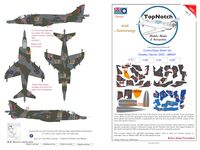 BAe Harrier GR.3 - WRAP camouflage pattern paint masks (for Airfix, Heller and Kinetic Model kits) - Image 1