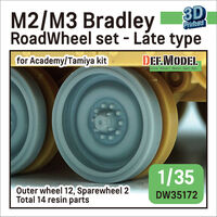 M2/M3 Bradley RoadWheel Set - Late Type (For Academy/Tamiya Kit) - Image 1