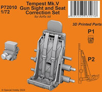 Tempest Mk.V Gun Sight And Seat Correction Set (For Airfix Kit) - Image 1