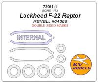 Lockheed F-22 Raptor (REVELL) - (double sided) + wheels masks - Image 1